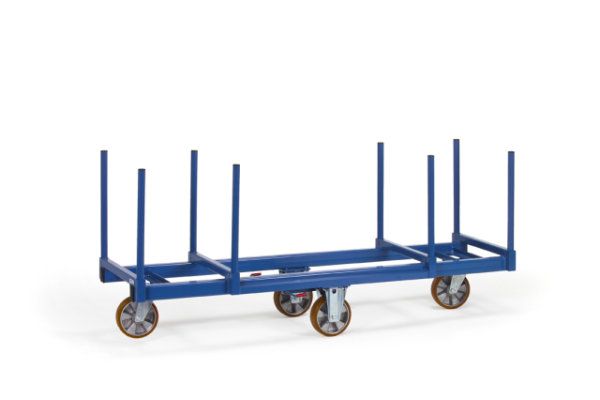 Langmaterial-Wagen 1200 kg, mit Rungen 500 mm