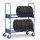 Reifenwagen 250 kg, mit 2 Ladefl&auml;chen