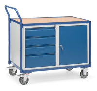 Leichte Werkstattwagen 300 kg, mit 1 Schrank und 4...
