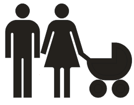 Symbol &quot;Verkehrsberuhigter Bereich&quot;