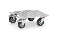 Kistenroller 250 kg; mit Aluminium und Griffloch
