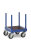 Langmaterial-Wagen 1500 kg, mit Rungen 550 mm