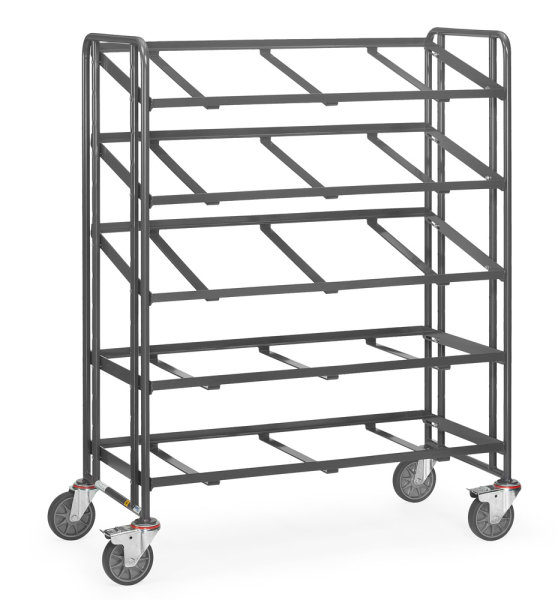 ESD-Eurokastenwagen 300 kg, mit 5 offenen Etagenrahmen