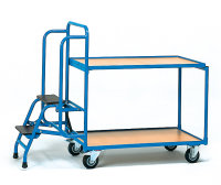 Kommissionierwagen 250kg, 2 Ladefl&auml;chen, niedrige...