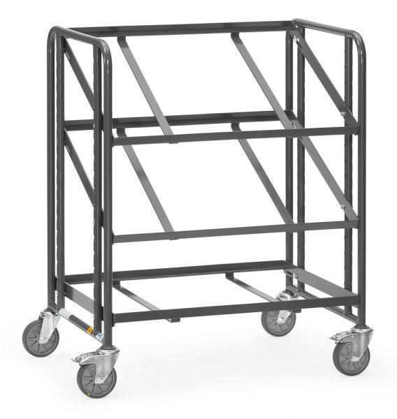 ESD-Eurokastenwagen 250 kg, mit 3 offenen Etagenrahmen