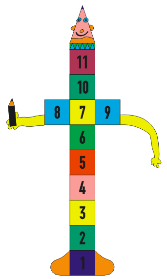 Schulhof-und Spielplatzgestaltung &quot;Bleistift&quot;