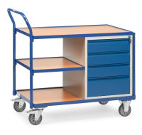 Leichte Werkstattwagen 300 kg, mit 4 Schubladen und 3...