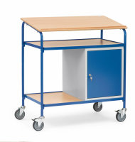 Rollpult 100 kg - mit Schreibfl&auml;che und Stahlschrank