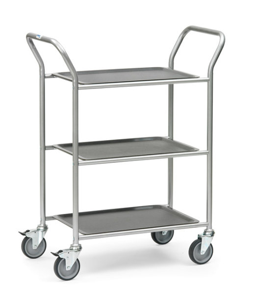 Servierwagen 100 kg - herausnehmbare Tabletts