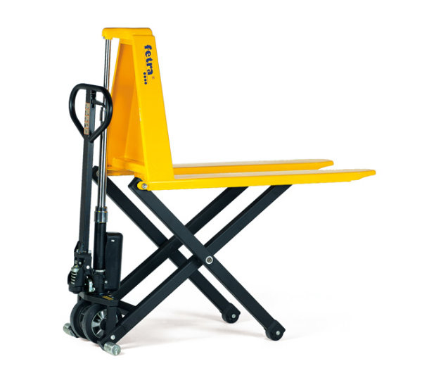 Scheren-Gabelhubwagen 1000 kg, Lenkr&auml;der aus Polyurethan
