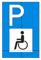 Sonderzeichen &quot;Behindertenparkplatz&quot;