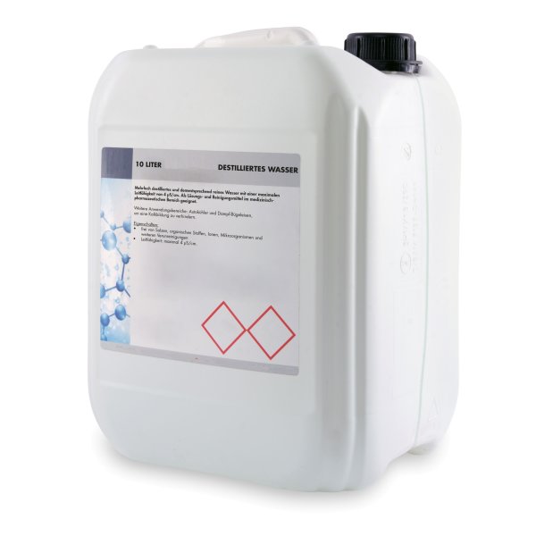 Destilliertes Wasser medizinisch geeignet 10 Liter