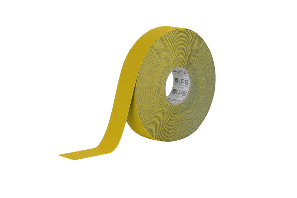 Bodenmarkierungsband retroreflektierend innen und au&szlig;en LPS-5845 gelb 75 mm 25 m