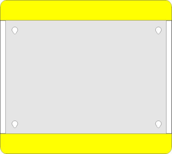 Bodenschild DIN A4 blau geschlossen
