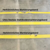 Bodenmarkierungsband Ultra Stahl LPS 6000 schwarz 75 mm 6 m