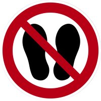 SV14 Verbotszeichen &quot;Betreten der Fl&auml;che...