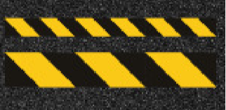 MUSTER: Linien gelb, schwarz
