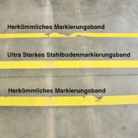 MUSTER: Bodenmarkierungsband Ultra Stahl LPS 6000 rot 75 mm 6 m