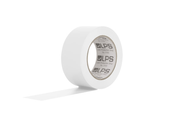 MUSTER: Bodenmarkierungsband standard LPS-5160 wei&szlig; 50 mm 33m