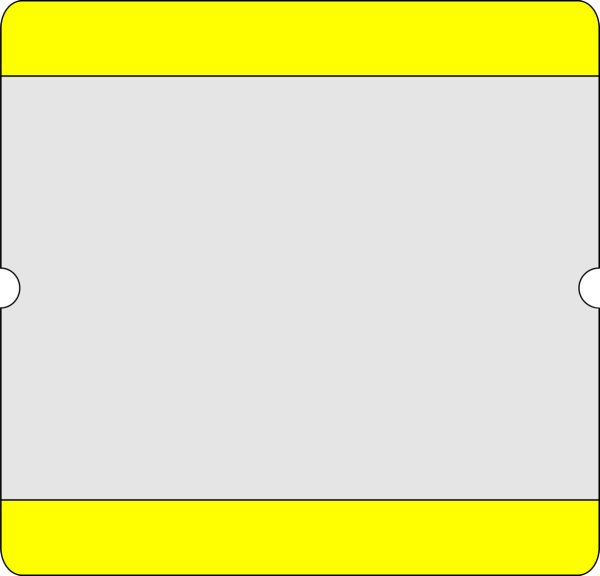MUSTER: Bodenschild DIN A4 blau offen