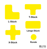 Stellplatzmarkierung strapazierf&auml;hig LPS-5110 L&auml;ngs-St&uuml;ck 50 mm gelb