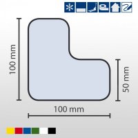 Stellplatzmarkierung f&uuml;r Tiefk&uuml;hlbereiche 50 mm...