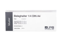 Beleghalter 1/3 DIN A4 transparent