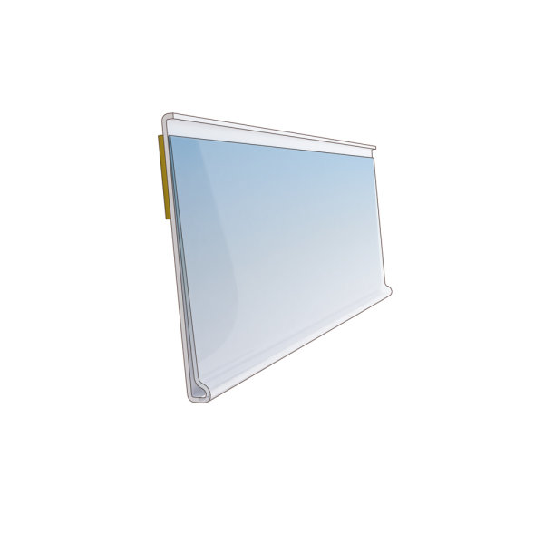 Scannerschiene &bdquo;DBR&rdquo; selbstklebend transparent 30 mm 75 mm